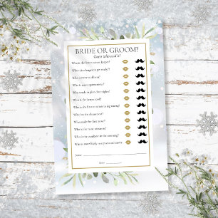 Jeu de devinette pour Baby Shower hivernal avec fe