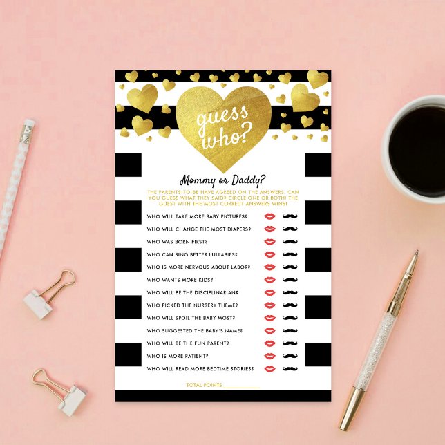 Jeu de devinette pour Baby Shower Little Sweethear (Créateur téléchargé)