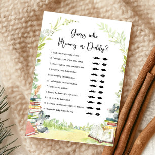 Jeu de devinette pour Baby Shower Nouveau Chapitre