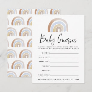 Jeu de devinette pour baby shower sur le thème d'a