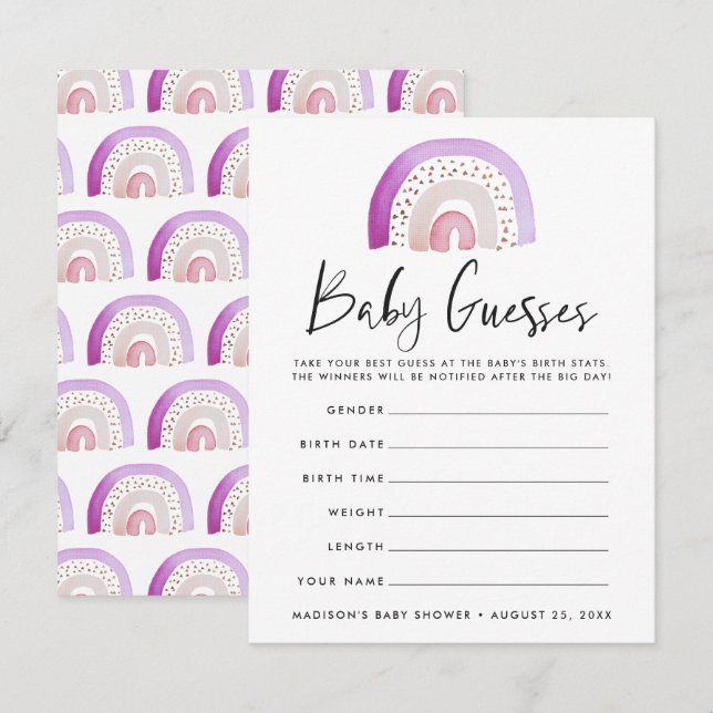 Jeu de devinette pour Baby Shower sur le thème d'a (Devant / Derrière)