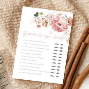 Jeu de devinette pour Baby Shower sur les fleurs s