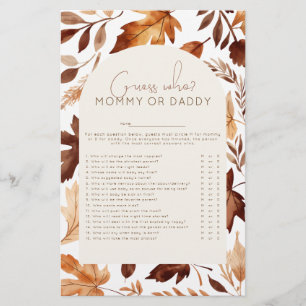Jeu de devinette pour Baby Shower Tombez amoureux
