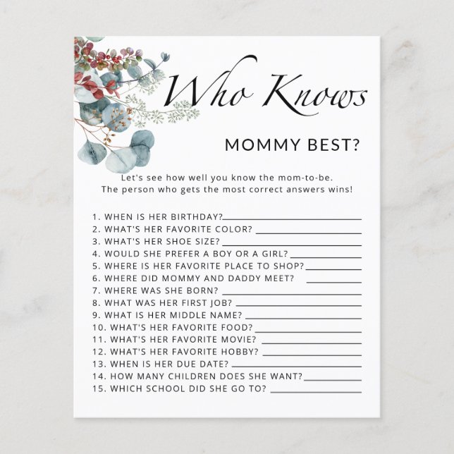 Jeu de devinette pour bébé d'hiver qui connaît le  (Devant)