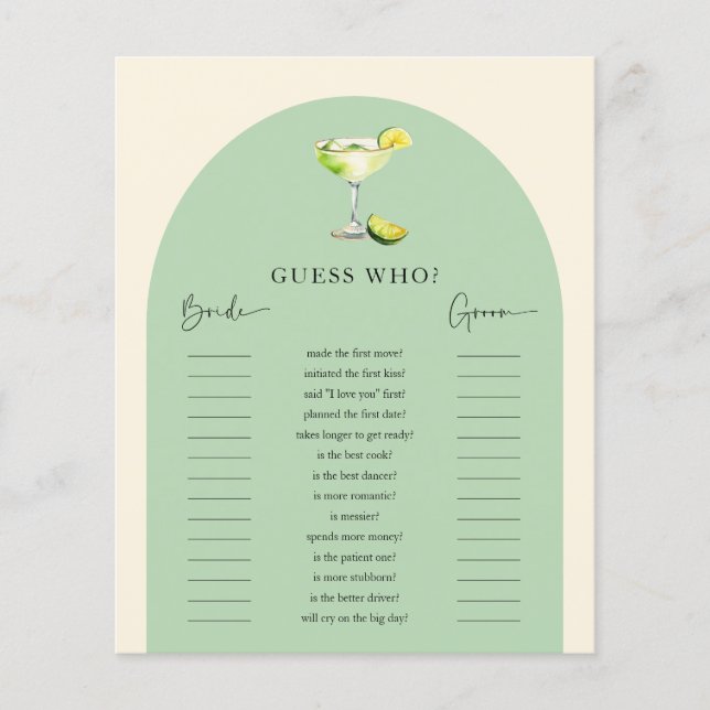 Jeu de devinette pour la fête de mariage de Margs  (Devant)