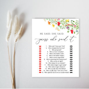 Jeu de douche de mariée aux fleurs élégantes