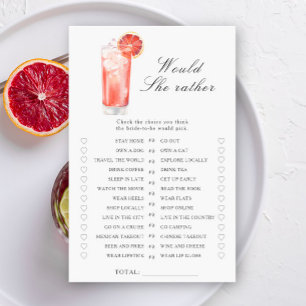 Jeu de douche de mariée Cocktail - L'aurait-elle p