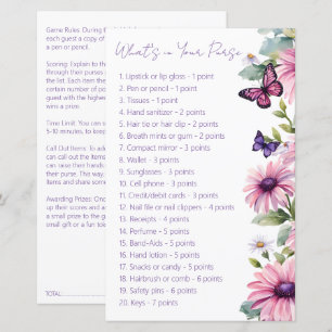 Jeu de douche de nuptiale papillon qu'est-ce qu'il