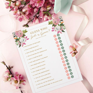 Jeu de douche modifiable rose floral mariée salle 