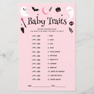 Jeu de douche Pink Halloween Baby Traits