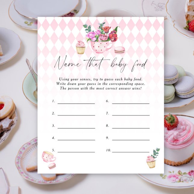 Jeu de douche pour bébé - Thé party (Créateur téléchargé)