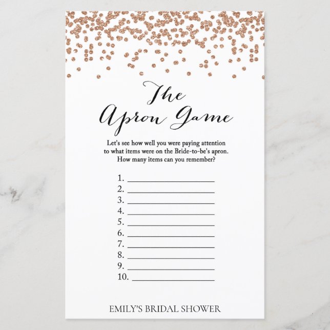 Jeu de douche rose Gold Brida - Jeu Apron (Devant)