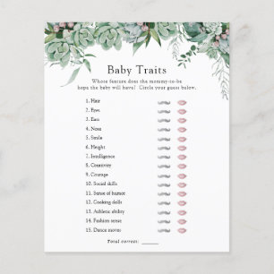 Jeu de douche Succulent et Eucalyptus Baby Traits