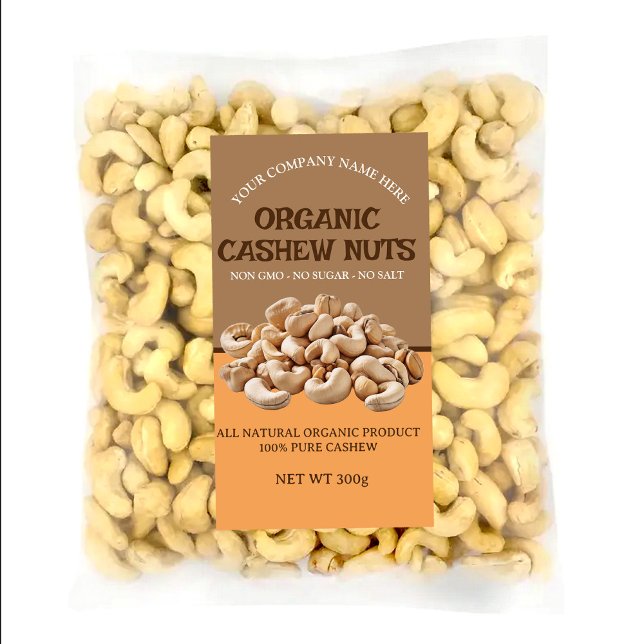 Jeu de Étiquettes personnalisés de noix de cajou m (Créateur téléchargé)