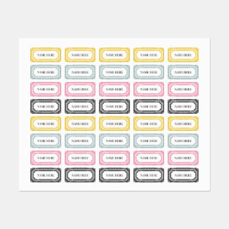 Jeu de Étiquettes vintages 1