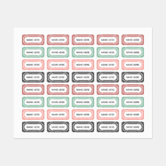 Jeu de Étiquettes vintages 2