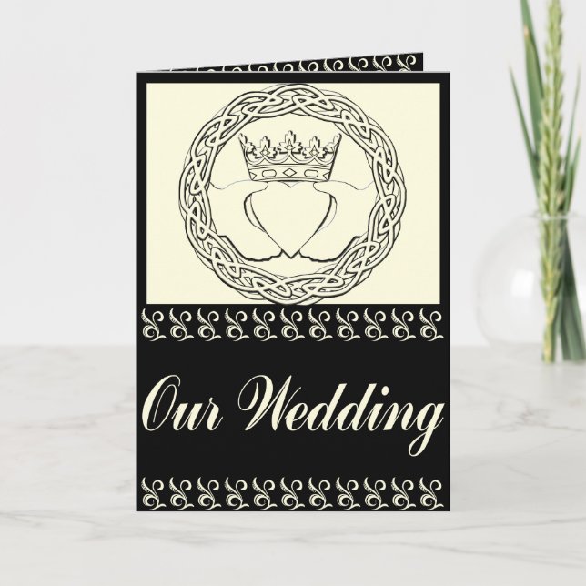 Jeu de Faire-part de mariage Claddagh (Devant)