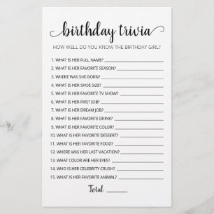 Jeu de fête d'anniversaire modifiable avec anecdot