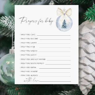 Jeu de fête de baby shower Bébé d'hiver - Prières