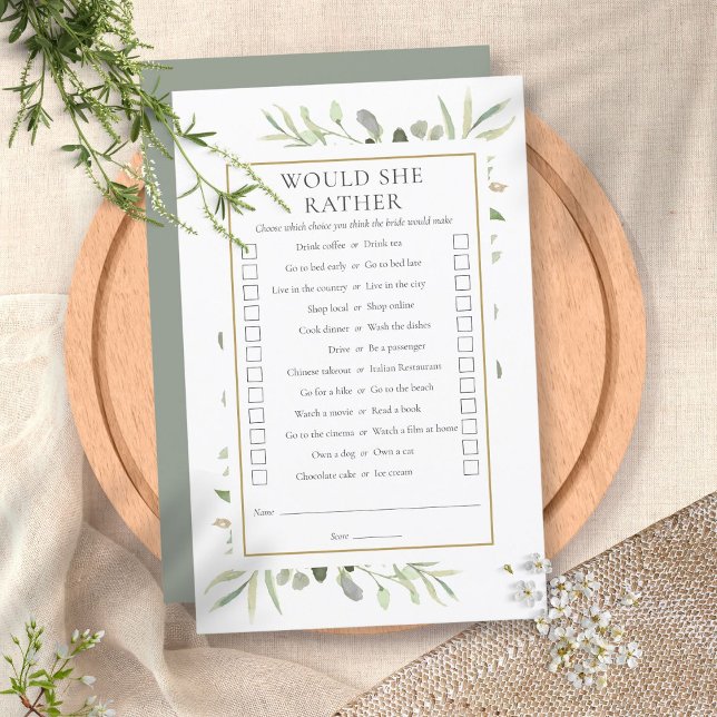 Jeu de fête de douche de mariée plutôt Tea Party (Créateur téléchargé)