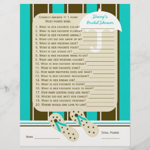 Jeu de fête de la Wedding shower ou de la nuptiale