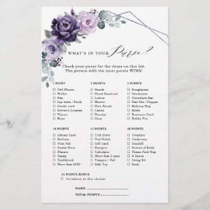 Jeu de Fête des mariées à fleurs florales de prune