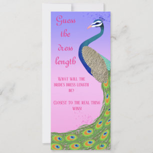 Jeu de Fête des mariées à thème Peacock