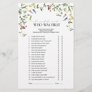 Jeu de Fête des mariées d'aquarelle Fleur sauvage 