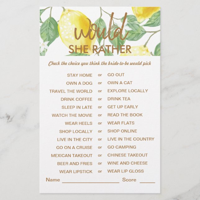 Jeu de Fête des mariées de citron jaune vert moder (Devant)