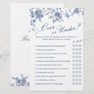 Jeu de Fête des mariées de Jardin Victorian Blue