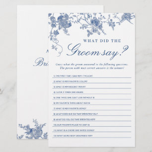 Jeu de Fête des mariées de Jardin Victorian Blue