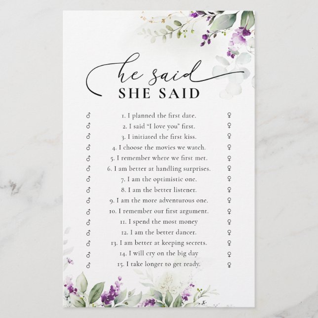 Jeu de Fête des mariées de Lavande de verdure pour (Devant)