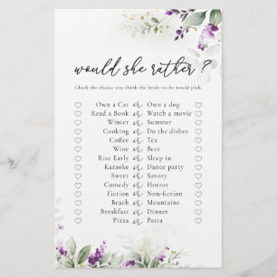 Jeu de Fête des mariées de Lavande de verdure pour