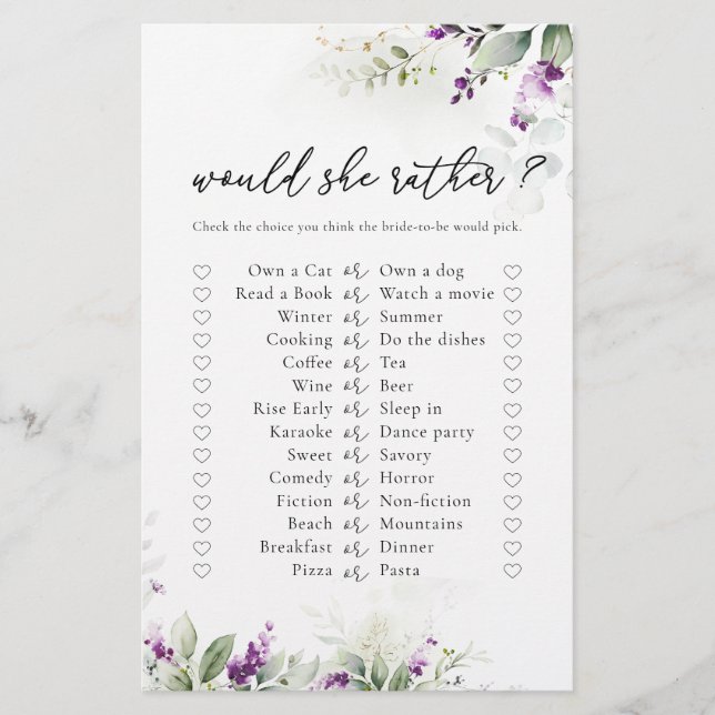 Jeu de Fête des mariées de Lavande de verdure pour (Devant)