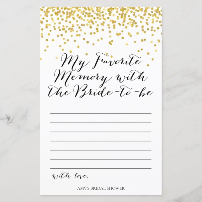 Jeu de Fête des mariées d'or - Mémoire préférée (Devant)