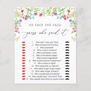 Jeu de Fête des mariées Fleur sauvage aquarelle