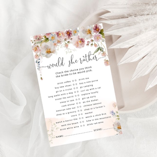 Jeu de Fête des mariées Fleurs d'aquarelle rose pâ (Créateur téléchargé)