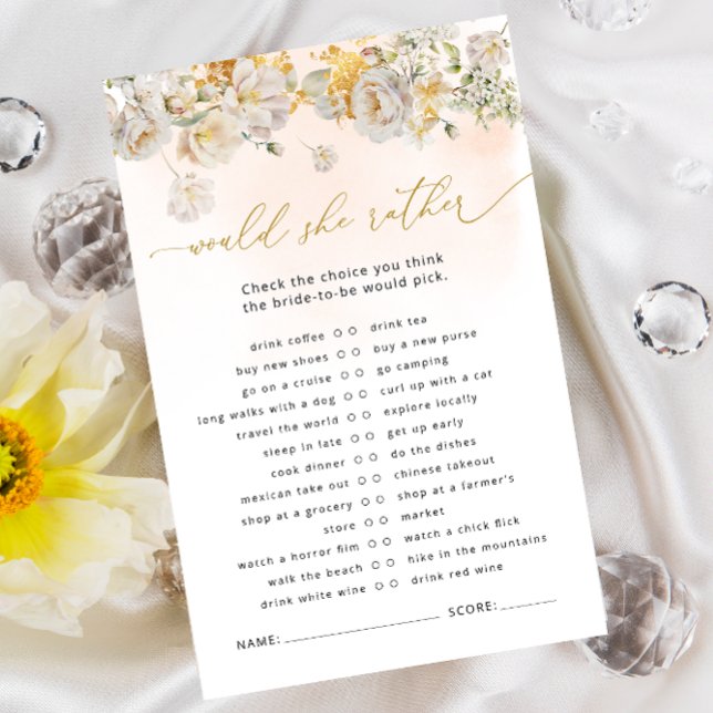 Jeu de Fête des mariées florale (Créateur téléchargé)