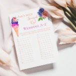 Jeu de Fête des mariées florale à la crème glacée<br><div class="desc">Cette Ice Cream unique thème aquarelle Je peins par moi-même dans les couleurs modernes Azur Blue, Vanilla Cream, Peach, Bourgogne, Viva Magenta et Blush Pink parfait pour votre plaisir et scénique avec des amis "Elle a été scoopé up" Fête des mariées. D'autres articles correspondants pour votre fête disponibles dans ma...</div>