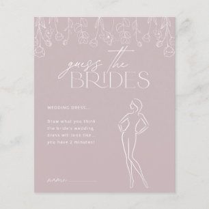 Jeu de Fête des mariées Florale Boho moderne