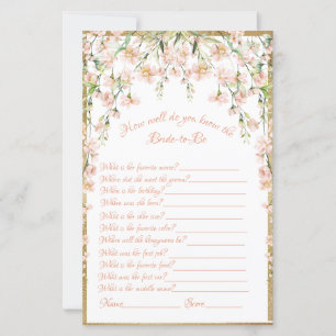 Jeu de Fête des mariées florale rose