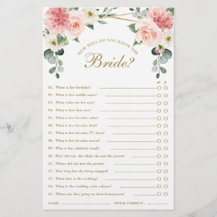 Jeu de Fête des mariées géométrique florale rose v