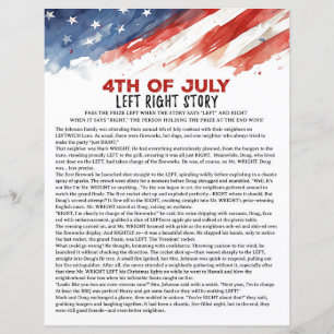 Jeu de fête du 4 juillet Left Right Story