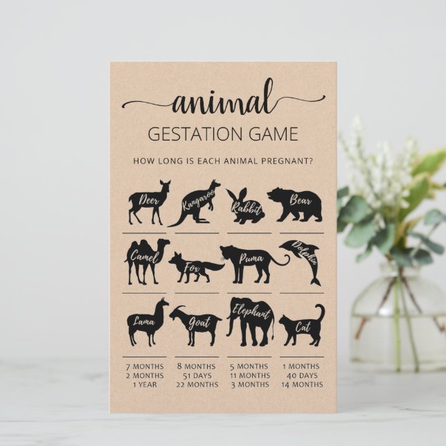 Jeu de fête prénatale avec réponses sur la gestati (Debout devant)