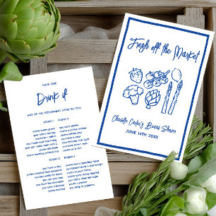 Jeu de fête prénuptiale 'Boire si bleu bleu et bla
