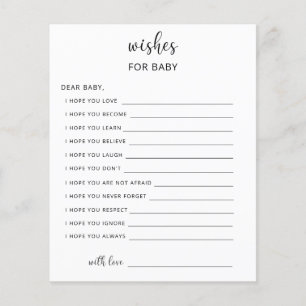 Jeu de fête vœux pour bébé