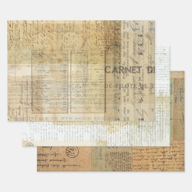 Jeu de feuilles de découpage/enveloppes Ephémère V (Lot)