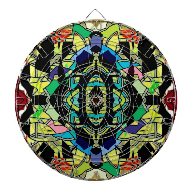 Jeu De Fléchettes à damiers (Devant)