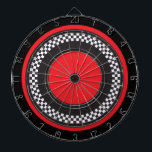 Jeu De Fléchettes À damiers rouge et noir<br><div class="desc">Cible de flechettes rouge et noire. 📌 99% de mes designs dans mon magasin sont faits en couches. Cela vous permet de redimensionner et de déplacer facilement les graphiques et le texte pour qu'il s'adapte parfaitement à chaque produit. Vous pouvez également "TRANSFER DESIGN" sur d'autres produits Zazzle et ajuster la...</div>