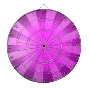 Jeu De Fléchettes Abstrait rayé rose soleil